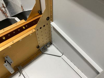 Bolted gusset.