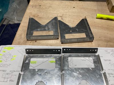 Drilled the holes in the nutplates.