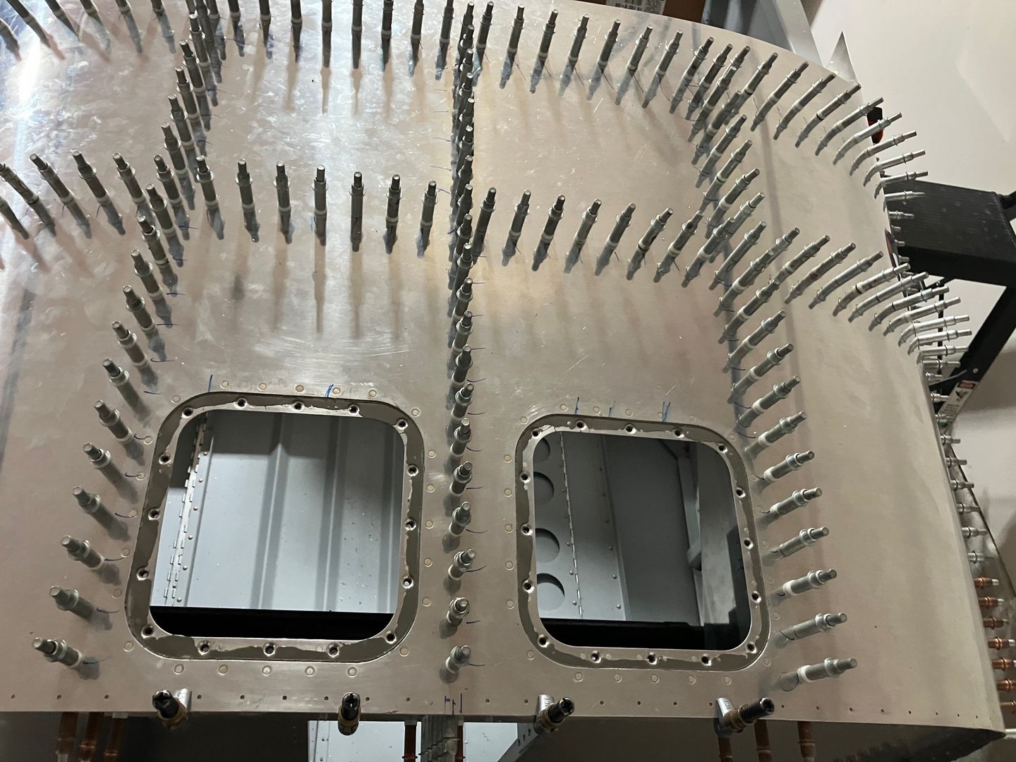 The skin is drilled.