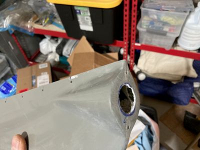 Hole for the tail light.