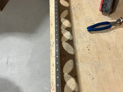 Countersinking complete for the left flap.
