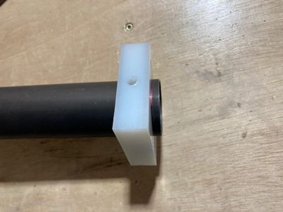 Shortening the pipe end.